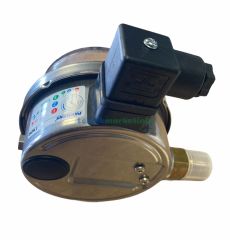 Ø100mm 0/250 Bar Alttan Bağlantılı ÇİFT Elektrik Kontaklı Hassas Manometre, Basınç Ölçer IP65 Kurutip G1/2'' CL1,0 PAKKENS