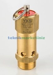 3/4'' 25 BAR Sabit Basınçlı Mühürlü CE Belgeli Emniyet Ventili YKS-640