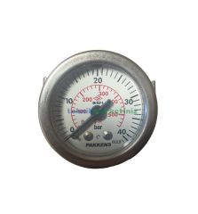 Ø40mm 0-40 Bar G1/8'' inç Panotip Arkadan Bağlantılı Genel Amaçlı Kurutip Manometre, Basınç Göstergesi CL2,5 PAKKENS