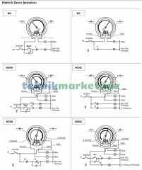 Ø100mm 0/2,5 Bar Alttan Bağlantılı ÇİFT Elektrik Kontaklı Hassas Manometre, Basınç Ölçer IP65 Kurutip G1/2'' CL1,0 PAKKENS