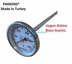 Ø63mm 500 Derece C° Fırın, Taş Fırın Termometreleri PAKKENS