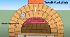 500 C° Derece Fırın,Bahçe,Pizza,Pide,Ekmek,Köy,Kara,Taş Fırın Termometresi PAKKENS