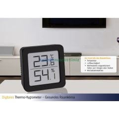 Dijital Ortam, Oda, Mekan, Ev Sıcaklık ve Nem Ölçer Termometre-Higrometre TFA Dostmann 30.5051.01 TM832.1001.01