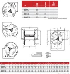 BRV 9/9 Çift Emişli Alçak Basınçlı Radyal Fan