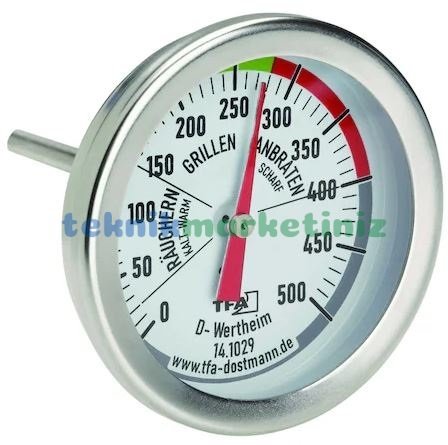 500 C° BBQ, Barbekü, Mangal, Smoker, Duman Fırını, Izgıra, Fırın Termometresi TFA Dostmann 14.1029 TM832.1024