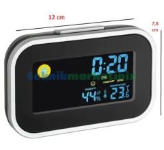 Oda İkliminide Gösteren Alarmlı Masa Çalar Saati ve Termometre-Higrometre TFA Dostmann 60.2015 TM832.2026
