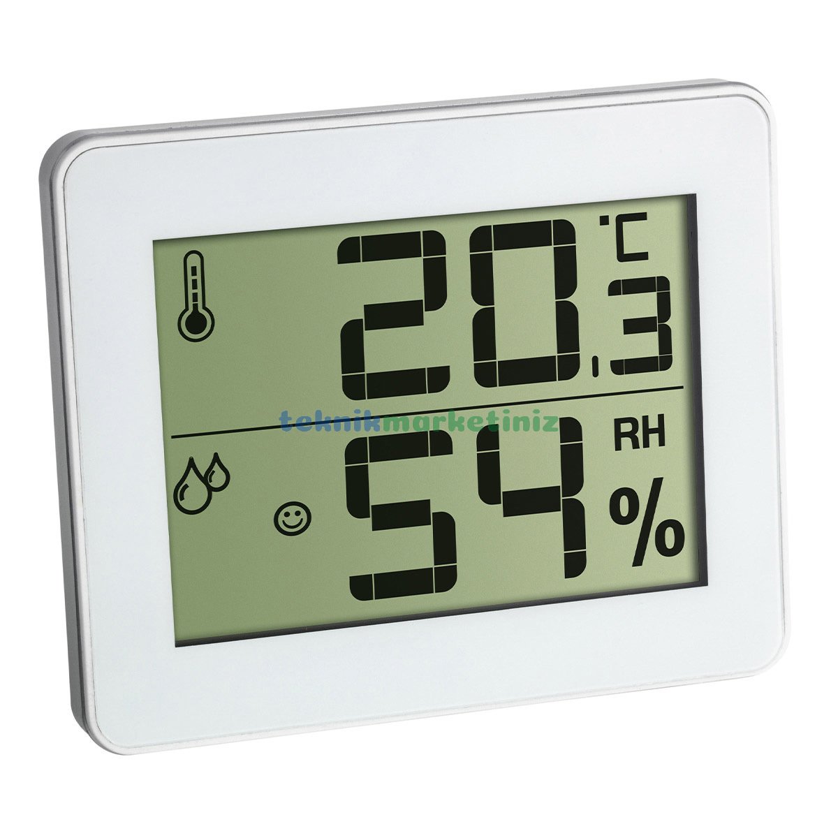 Dijital Sıcaklık ve Nem Ölçer ''Slim'', Termometre-Higrometre TFA Dostmann 30.5027.02 TM832.1044.02