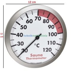 Analog Sauna Termometresi 120 C° Derece TFA Dostmann 40.1053.50 TM832.1134.50