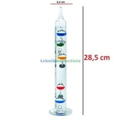 ''Galileo GALINO'' Sıvılı Termometre, Termoskop +18..+26°C, 28,5 cm TFA Dostmann 18.1006.01.54 TM832.1141.01.54