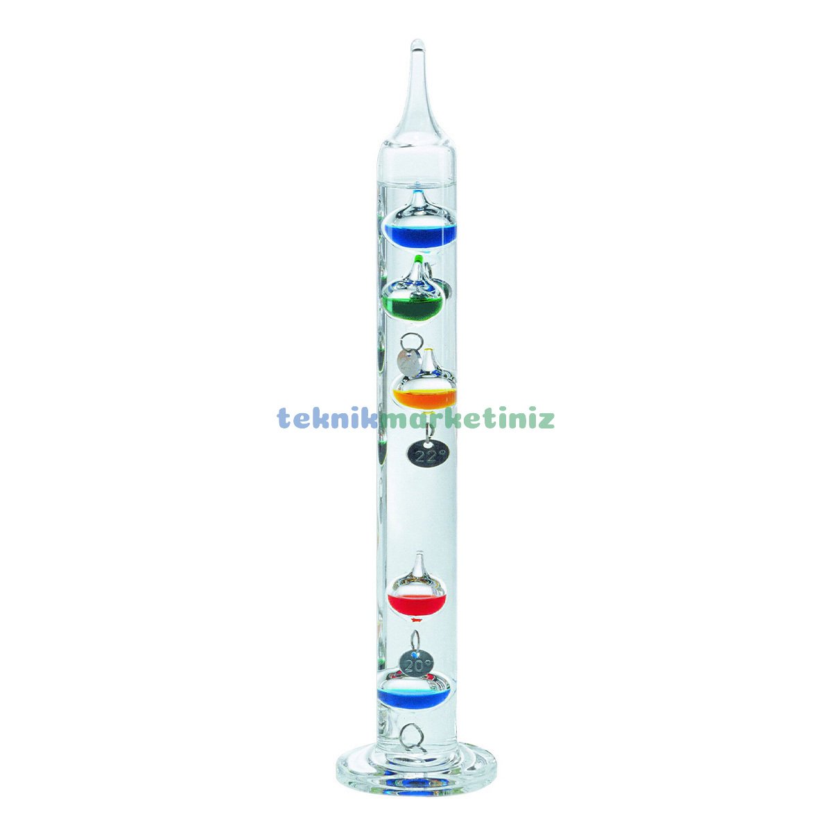 ''Galileo GALINO'' Sıvılı Termometre, Termoskop +18..+26°C, 28,5 cm TFA Dostmann 18.1006.01.54 TM832.1141.01.54