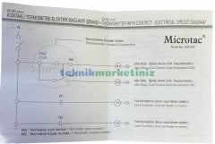 Ø60mm 0/160 C° Tek Elektrik Kontaklı Termometre, Gaz Dolgulu Sıcaklık / Hararet Ölçer, Arkadan Bağlantılı Panotip PAKKENS Microtac