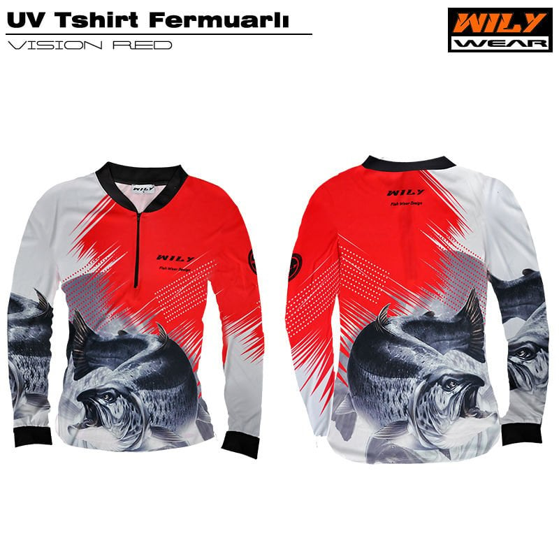 Wily Wear UV T-Shirt Fermuarlı Desen 02