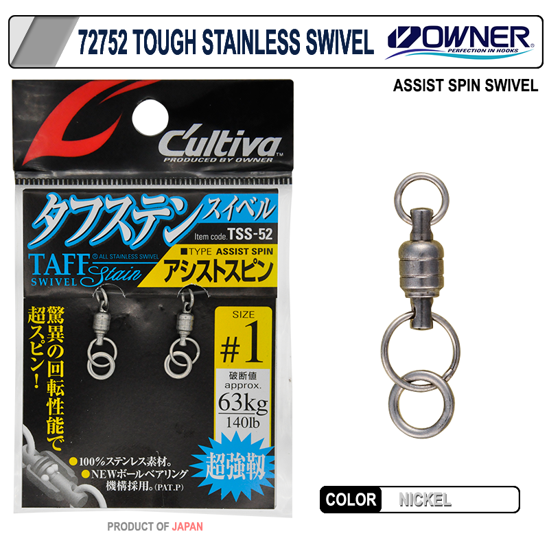 Owner 72752 Tough Stainless Swivel Assist Spin Fırdöndü