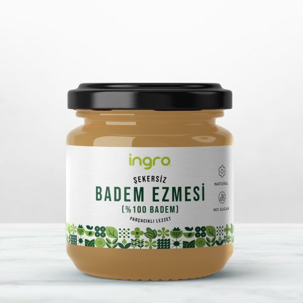 Glutensiz Badem Ezmesi (Parçacıklı Lezzet) 1000 g