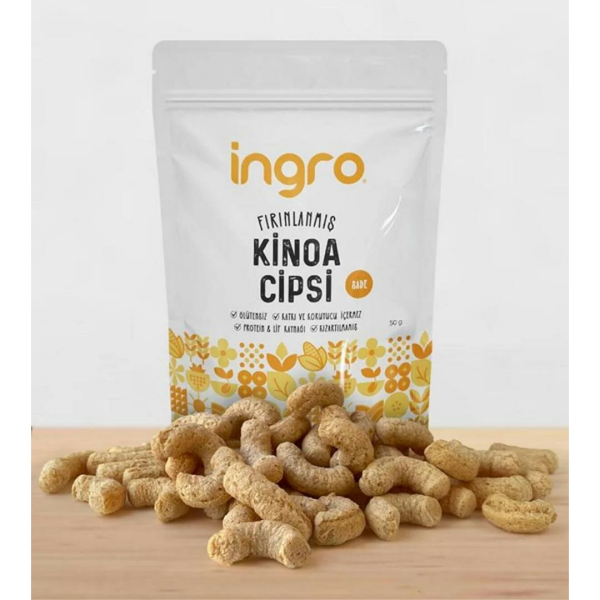 İngro Glütensiz Sade Kinoa Cipsi 50 g