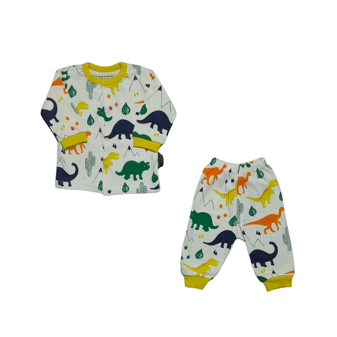 Lovemax 4706 Dinozor Baskılı Pijama Takımı