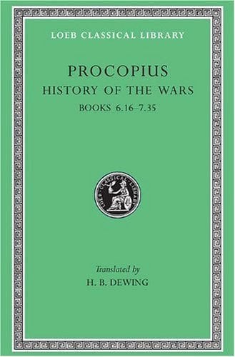 L 173 History of the Wars, Vol IV, Books 6.16-7.35. (Gothic War)