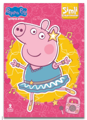 Peppa Pig - Simli Çıkartmalı Boyama