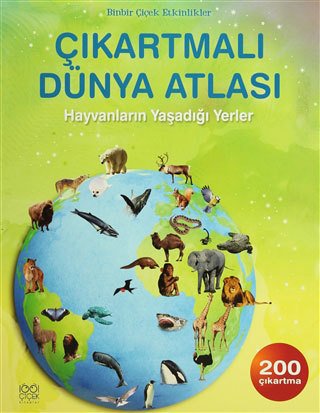 Çıkartmalı Dünya Atlası - Hayvanların Yaşadığı Yerler