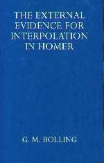 External Evidence for Interpolation in Homer