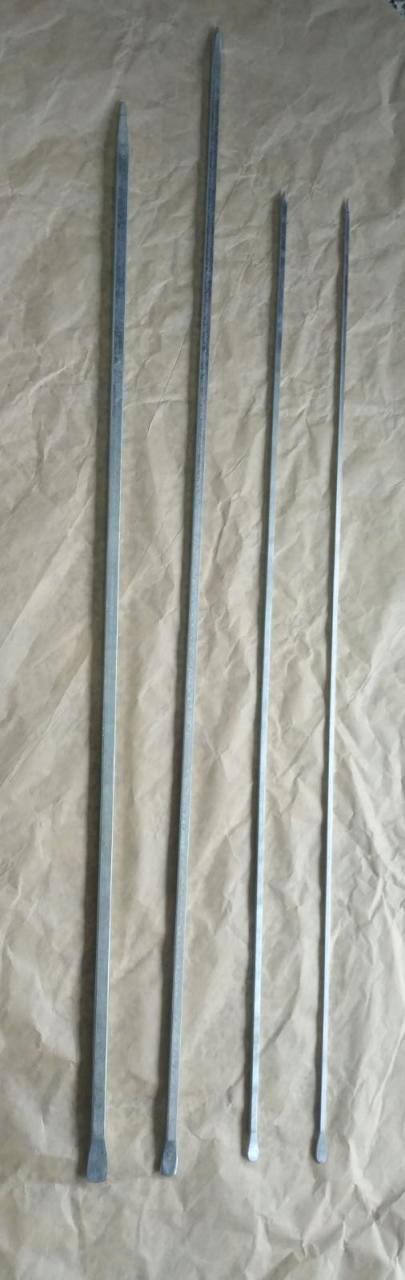 GALVANİZ KARE 6 MM ŞİŞ , DOMATES ŞİŞ , BOY : 60 CM