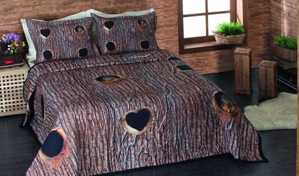 Wood Yatak Örtüsü (Çift Kişilik)