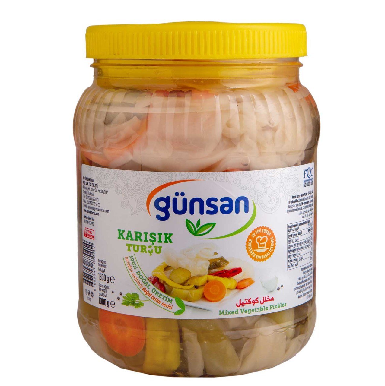 1.8 kg Karışık Turşu