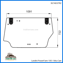 Landini PowerFarm 100 Arka Camı