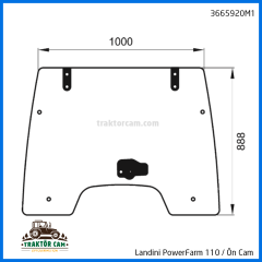 Landini PowerFarm 110 Ön Camı