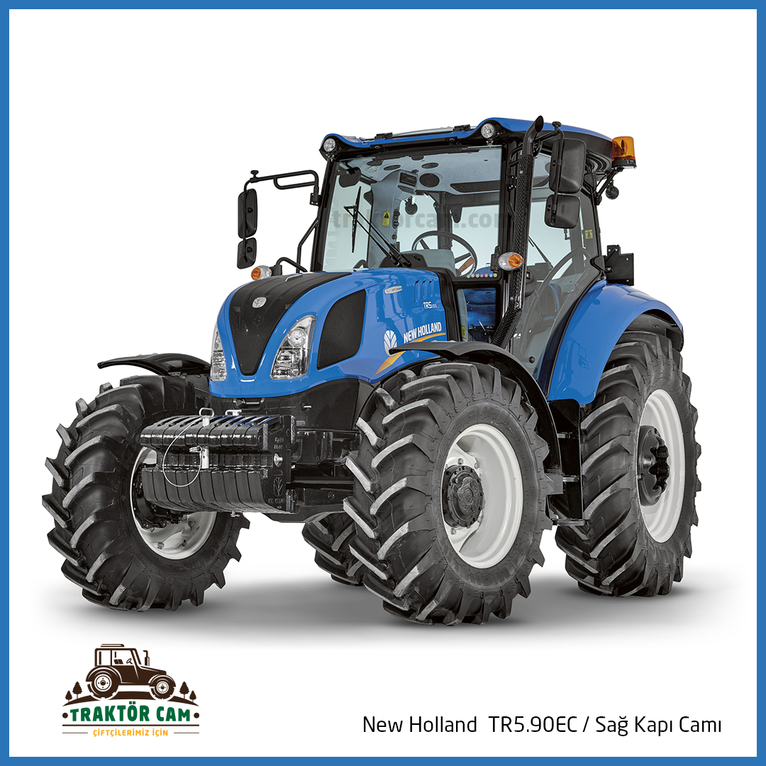 New Holland TR5.90EC Sağ Kapı Camı