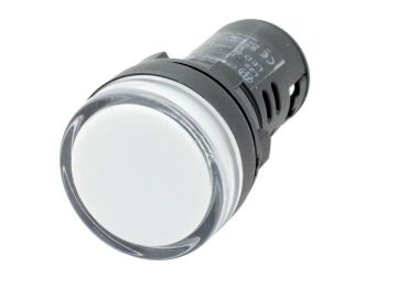 Mutlusan 22 Mm Ledli Sinyal Lambası Beyaz 220v