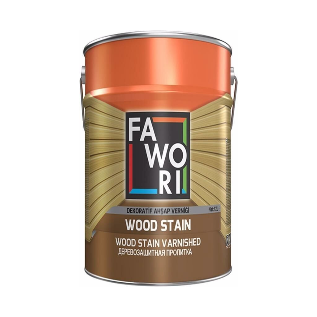 Fawori Wood Stain Ahşap Verniği Koyu Meşe 2.5 Lt.