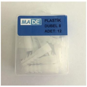 Made Plastik Dubel 12Mm ( 1 Kutu:4 Adet) ST-05