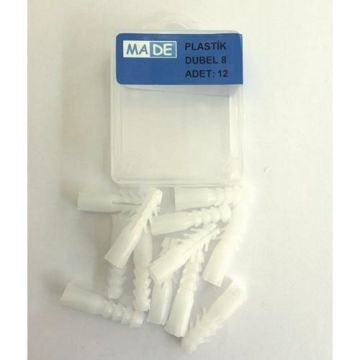 Made Plastik Dubel 12Mm ( 1 Kutu:4 Adet) ST-05