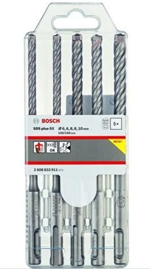 Bosch SDS Plus 5X K-Delici Ucu 6-10mm 5li Set