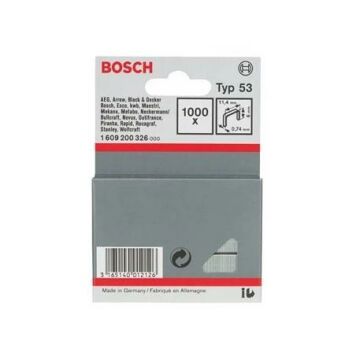 Bosch Zımba Teli TYP53 11,4*0,74*6mm 1000Li Paket