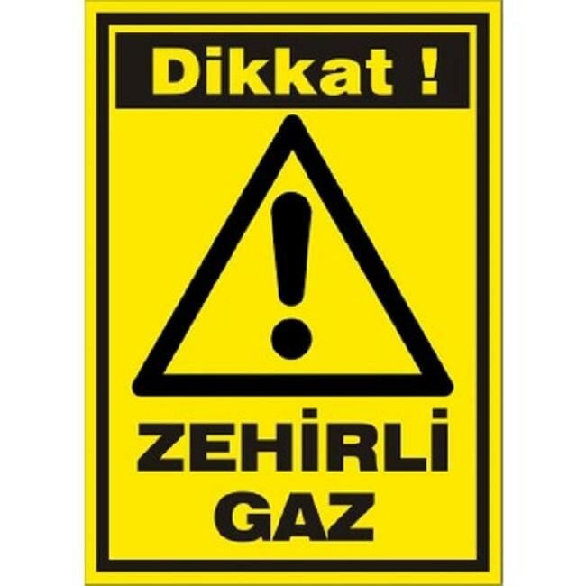 Uyarı Levhası Zehirli Gaz ''797''