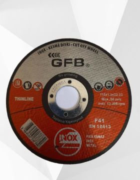 GFB İnox Kesici Taş 115x1,0x22.23