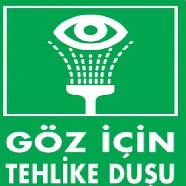 Uyarı Levhası Göz İçin Tehlike Duşu ''1021''