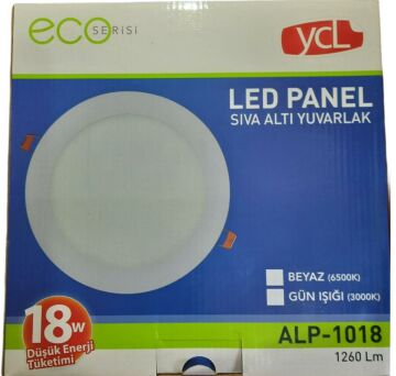 Yücel 18W Led Panel Eko Yuvarlak Günışığı 3000k