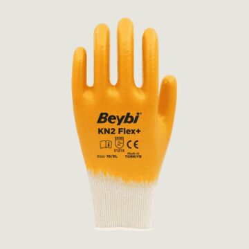 Beybi KN2+ Flex Plus Nitril Sarı Eldiven 10 No