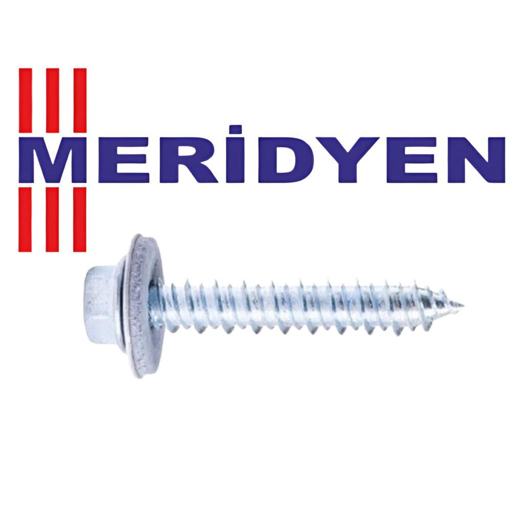 Meridyen Trapez Çatı Vidası 6.3X100 Adet