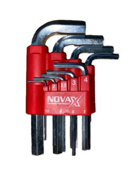 Novax Hex Alyan Anahtar Kısa 9lu Set
