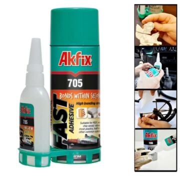 Akfix705 Profesyonel Hızlı Yapıştırıcı 400ml+100gr