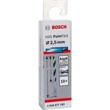 Bosch Hss Pointteq Metal Matkap Ucu 2,5mm 10 lu
