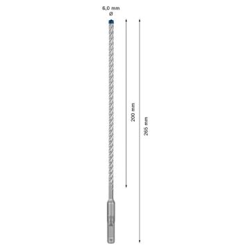 Bosch SDS-Plus-7x K-Delici Ucu 6x265mm