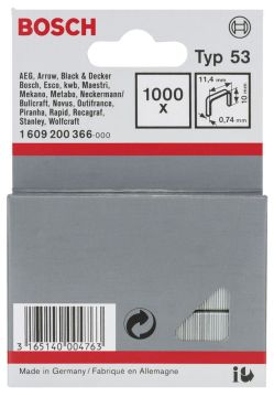 Bosch Zımba Teli TYP53 11,4*0,74*8mm 1000Li Paket