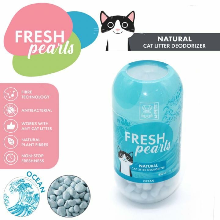 M-PETS FRESH PEARLS KEDİ KUMU DEODORANT OKYANUS KOKULU 450ML