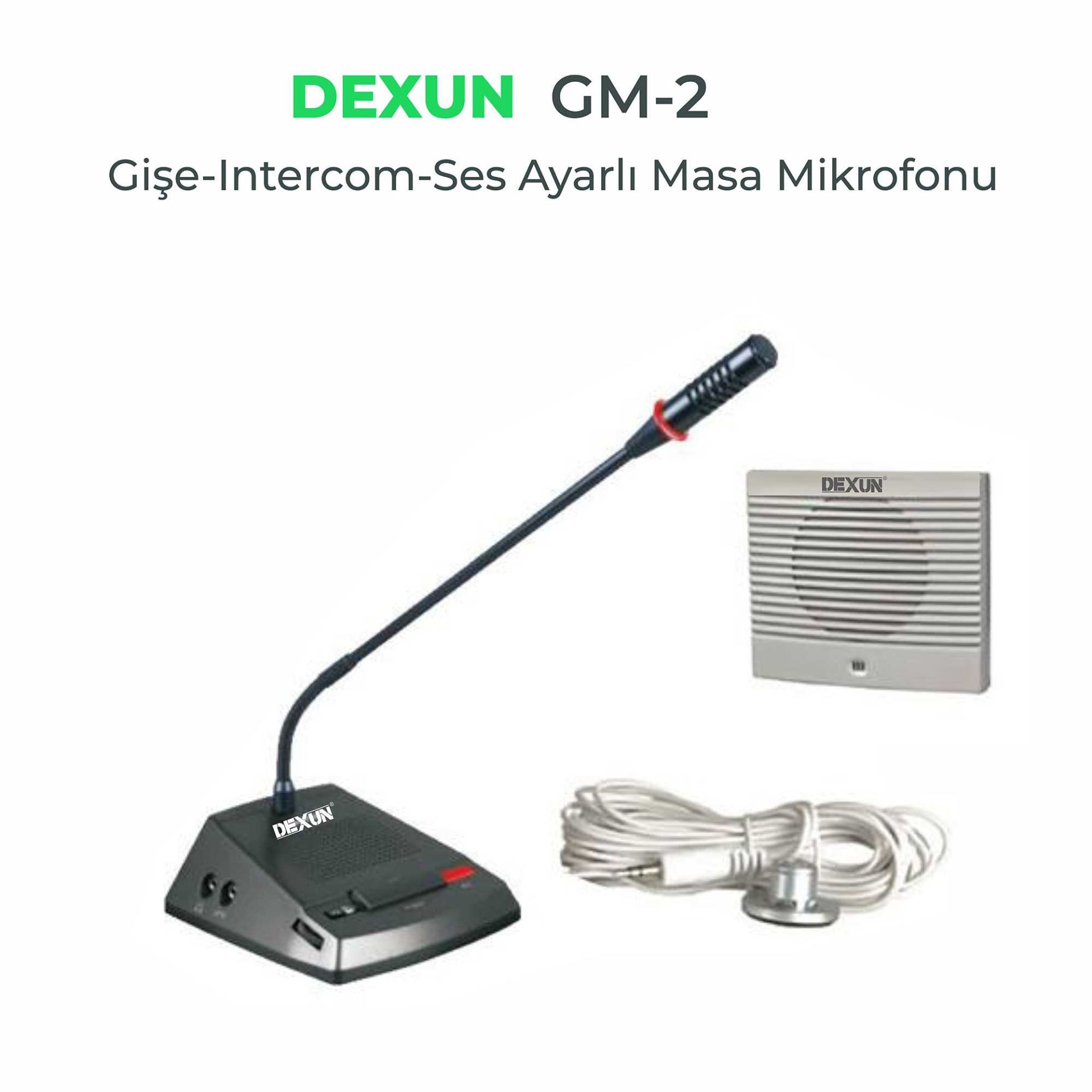 DEXUN GM-2 GİŞE İNTERKOM MİKROFON