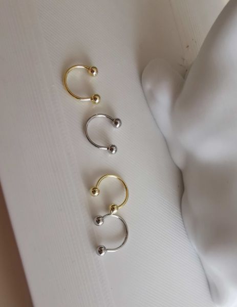925 Ayar Gümüş Kıkırdak ve Tragus Piercingleri